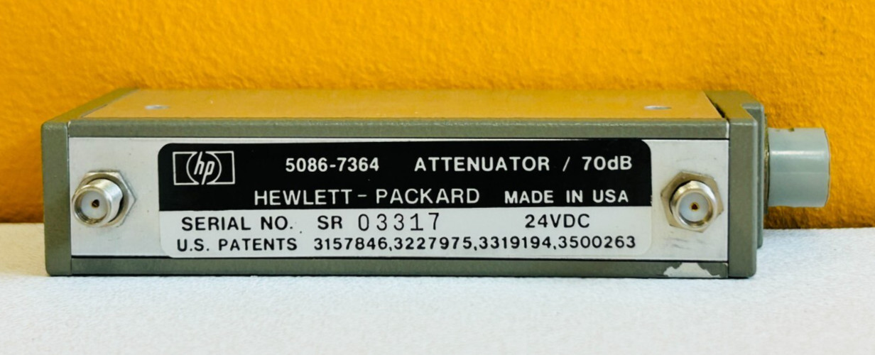 HP Agilent 5086-7364 DC to 4 GHz, 70 dB, Programmable Step Attenuator. Tested!