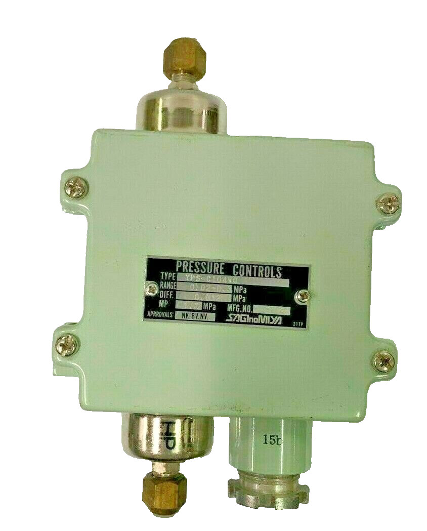 SAGINOMIYA Differential Pressure Switch YPS-C104WQ 0.02~0.3 Mpa Diff 0.012 Mpa