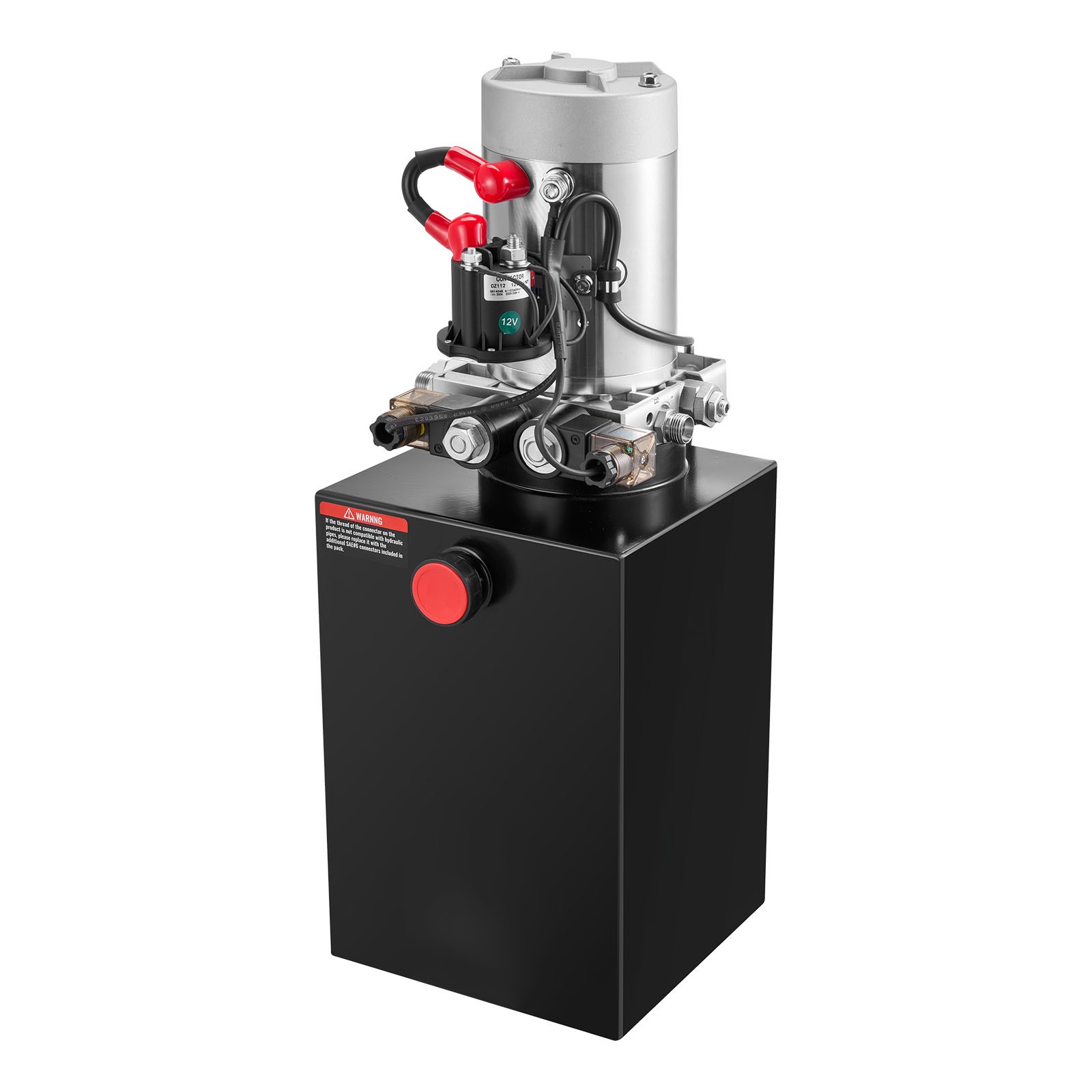 Uimoso 12 Quart Double Acting Hydraulic Pump Dump Trailer Power Unit DC 12V