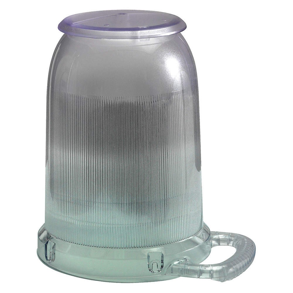 WOBBLE LIGHT 111801 Replacement Sr Dome with Cap,11.25in,PC 5GDZ8