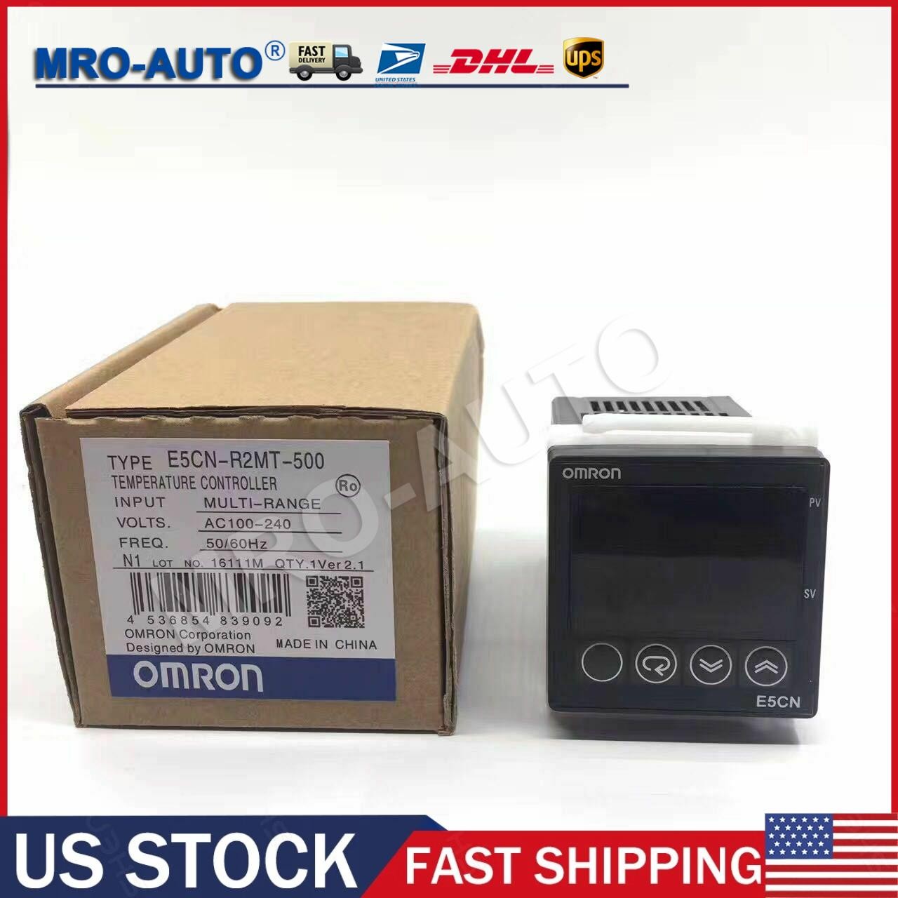 NEW good OMRON Temperature Controller E5CN-R2MT-500 100-240V E5CNR2MT500