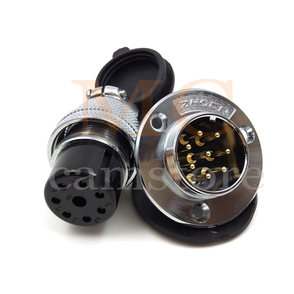 GX25 Aviation Plug + Socket Cable Connector 2 3 4 5 6 7 8 10 12Pin Male / Female