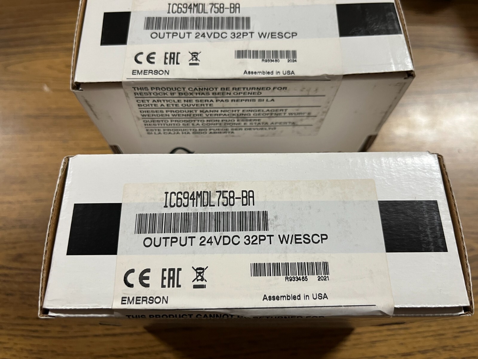 NEW Ge EMERSON IC694MDL94MDL758-BA Output 24VDC 32PT w/escp NEW sealed