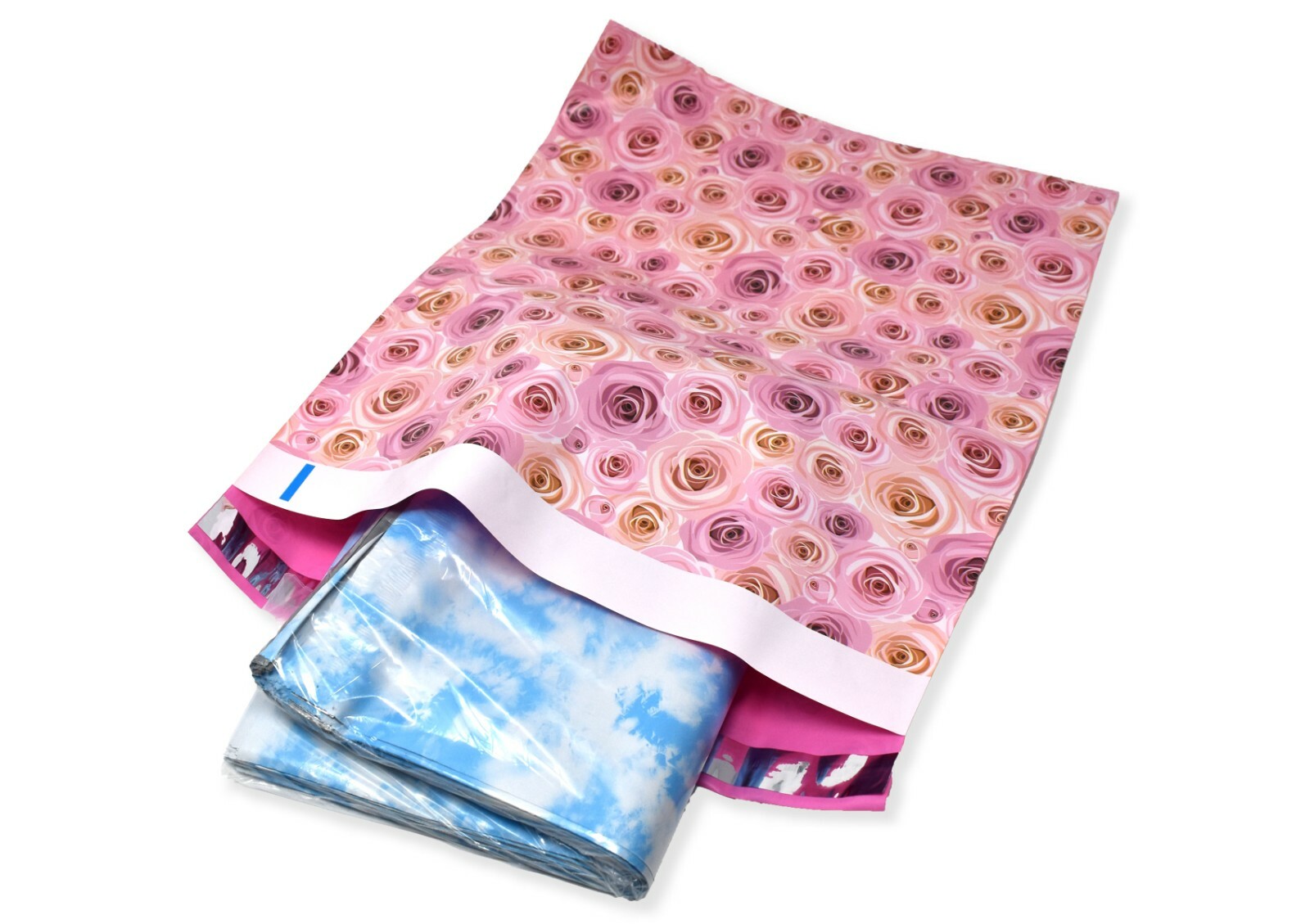 14×17 Leopard, Cloud, Marble, Roses Designer Poly Mailers, Shipping Mailing Bags