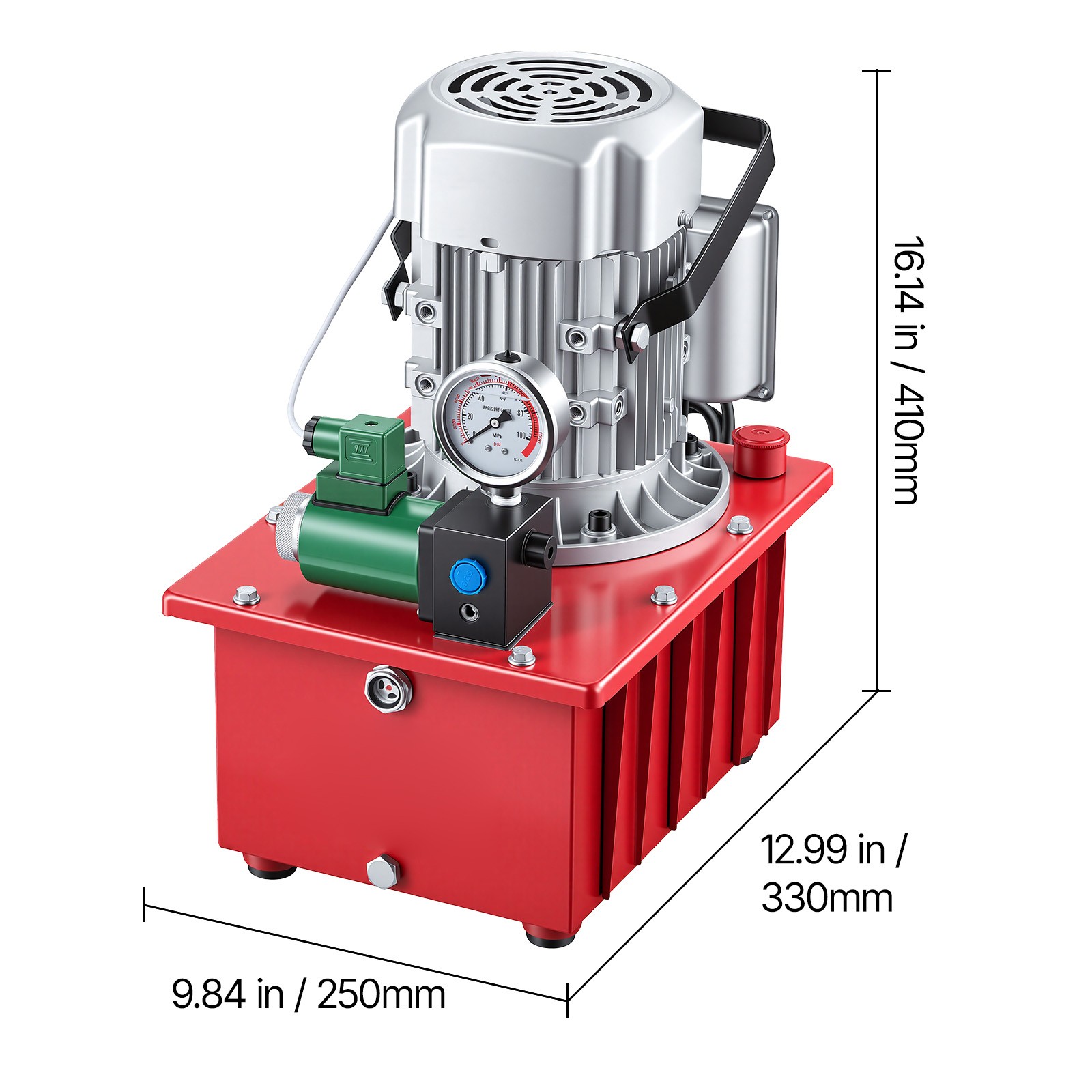 Uimoso Electric Hydraulic Pump 750W 10000 PSI Single Acting with Pedal Control