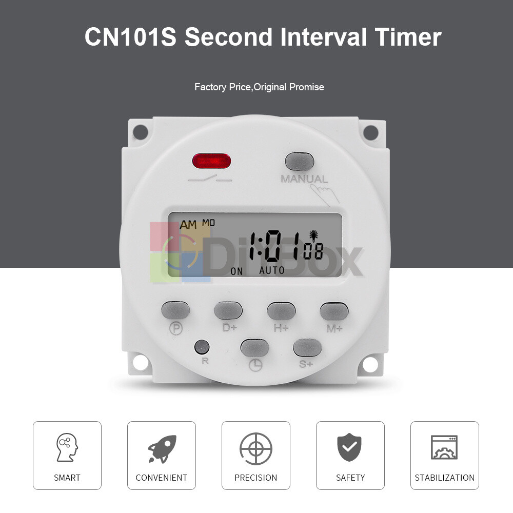 DC12/24V AC110V/220V Timer Switch Digital LCD Programmable Control Time Relay