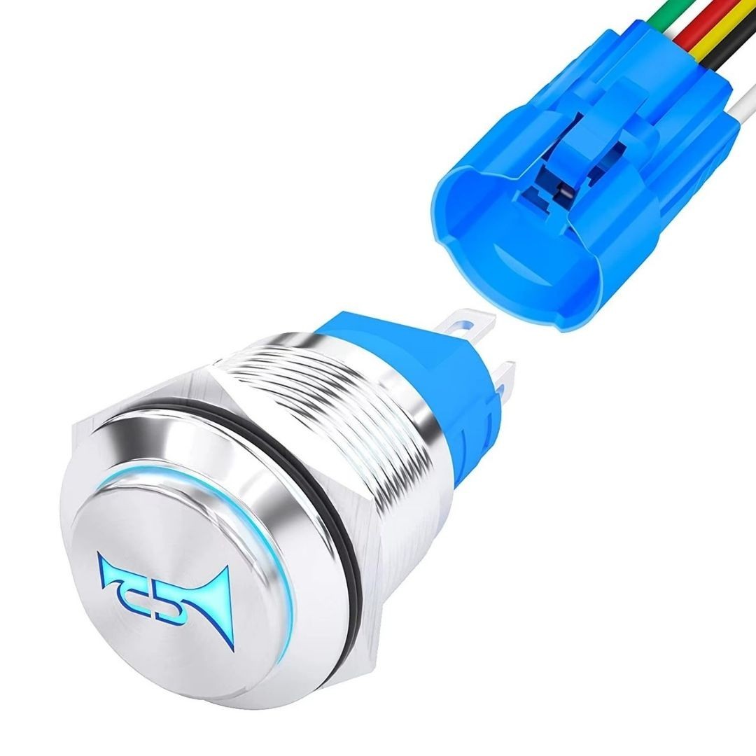 Horn Button Switch 12 Volt Momentary Push Button Switch ,Air Horn Button Switch