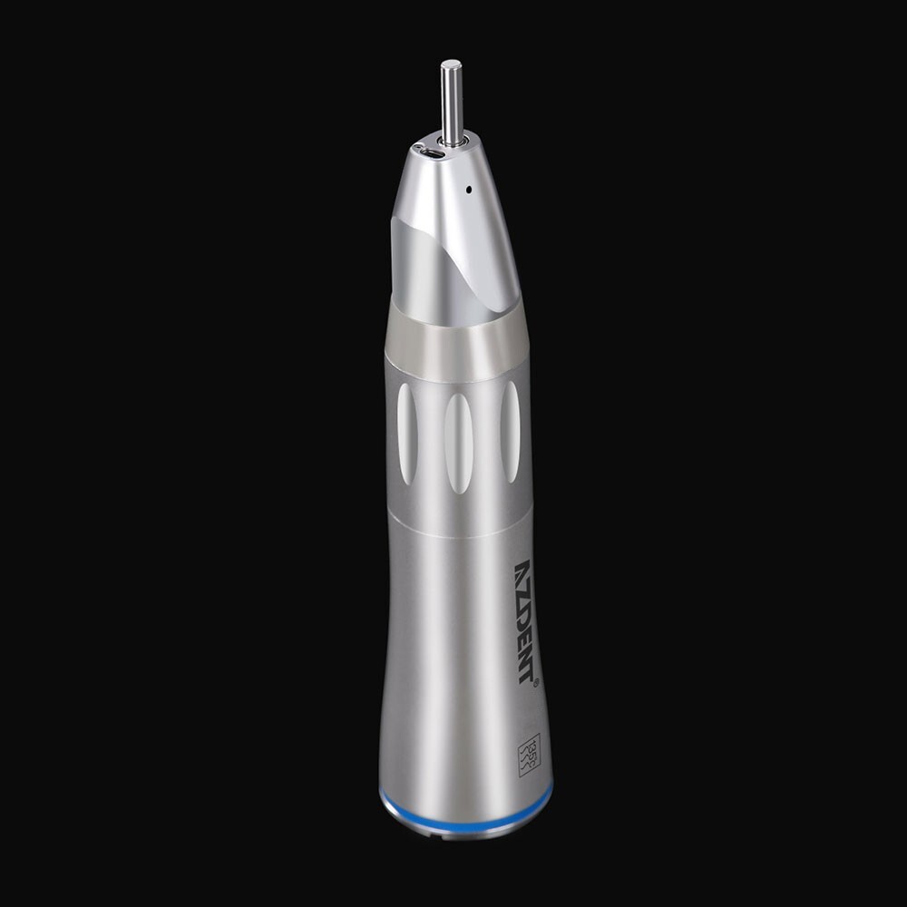 AZDENT Dental Optic Fiber LED Low Speed Handpiece 1:1 Straight Inner Water Spray