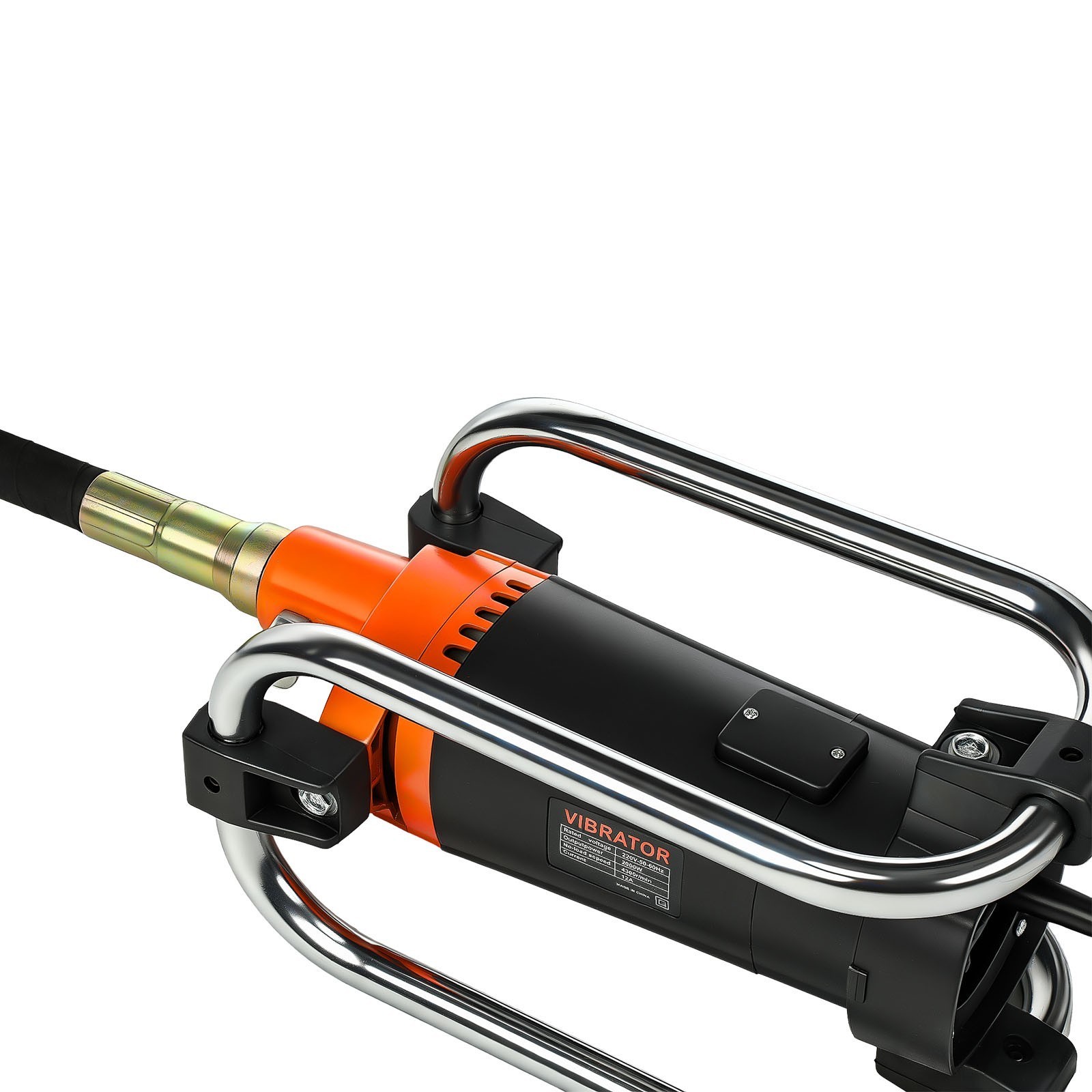 Portable Electric Concrete Vibrator 2000W 14-3/4 Ft Poker to Remove Air Bubbles