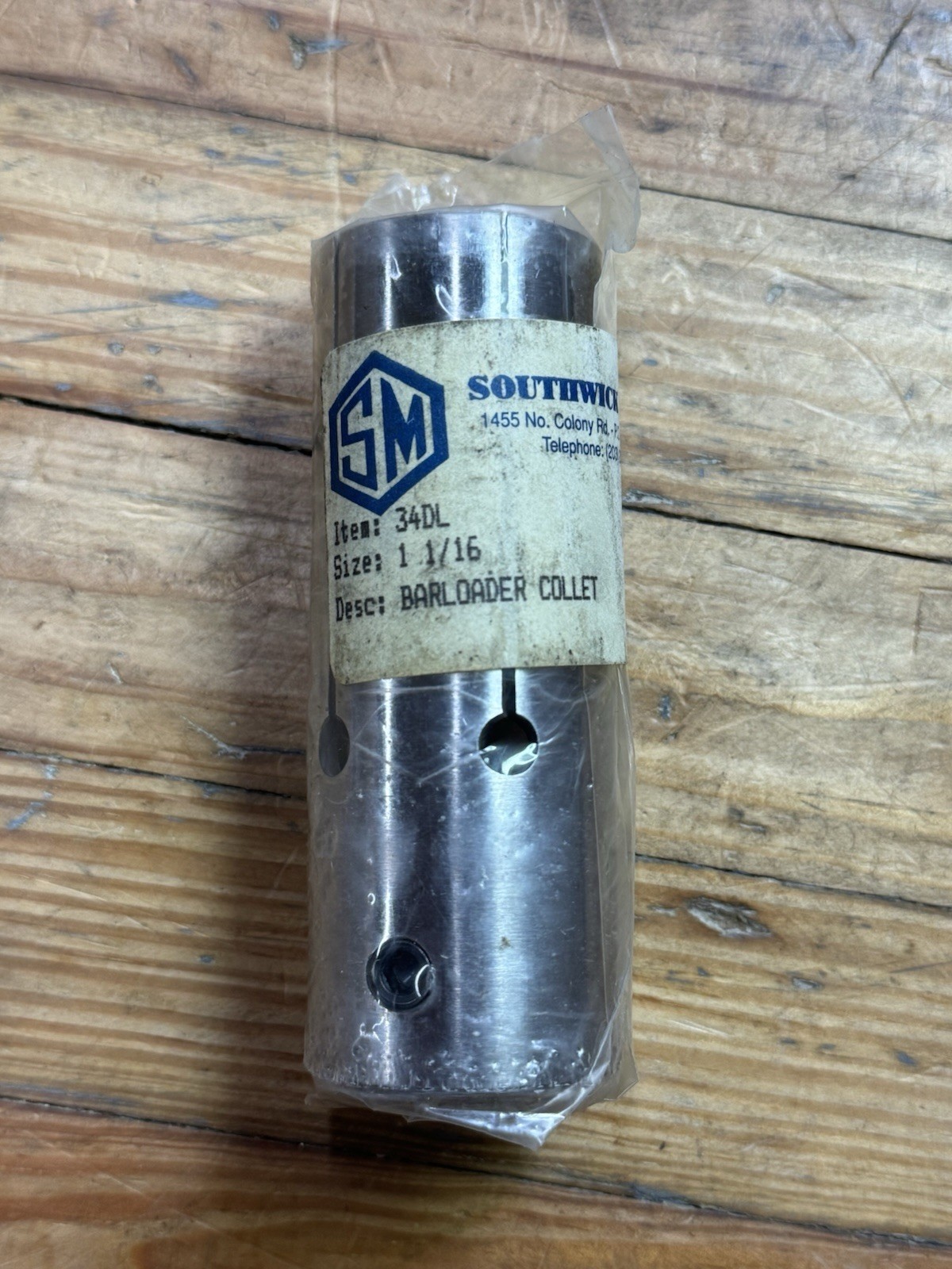 NEW S&M Southwick & Meister 34DL 1-1/16″ Bar Feeder Loader Collet Barloader
