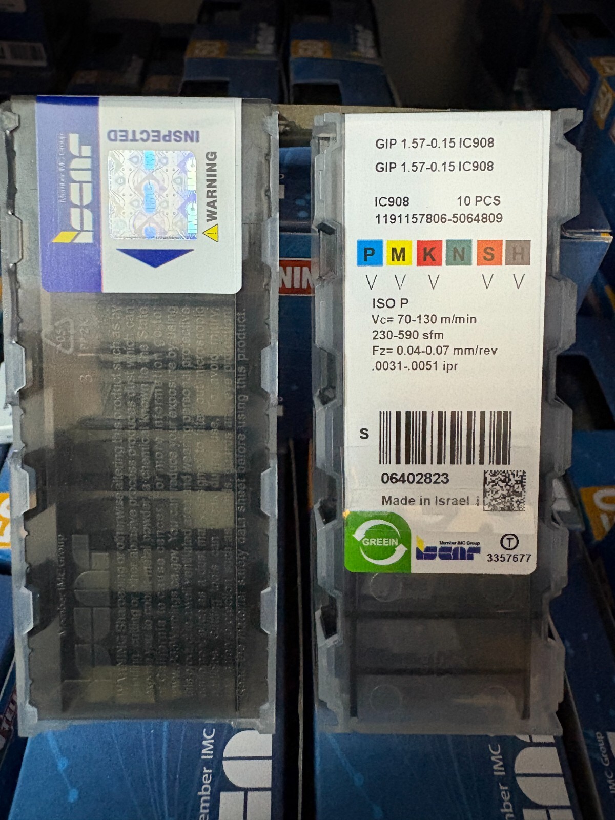GIP 1.57-0.15 IC908/ISCAR 10 PCS