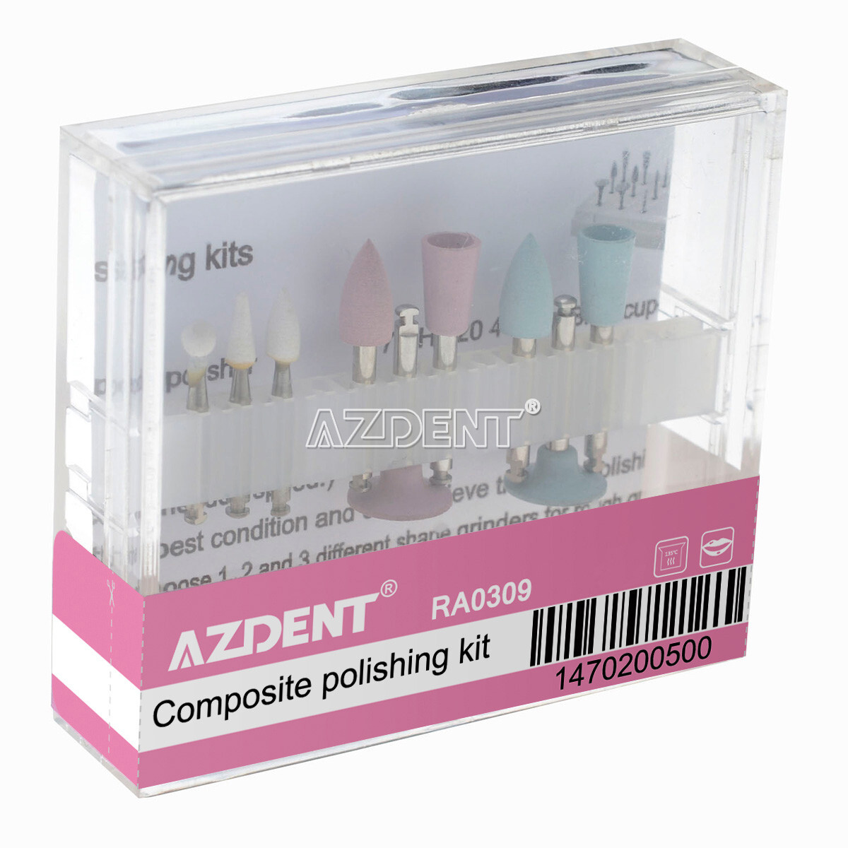Kit de pulido compuesto de fresa dental RA 0309 para pieza de mano de baja veloc