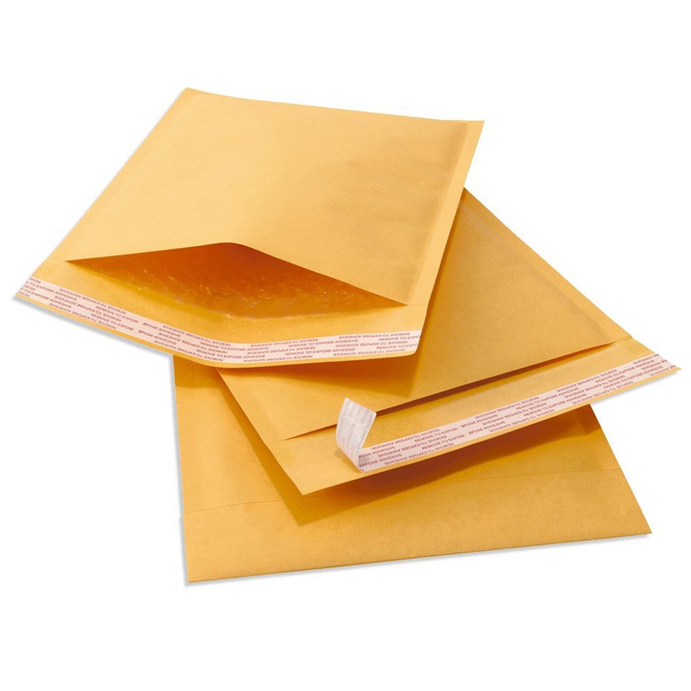 All Sizes Kraft Bubble Mailers Self-Seal Padded Shipping Envelopes 25/50/100Pack