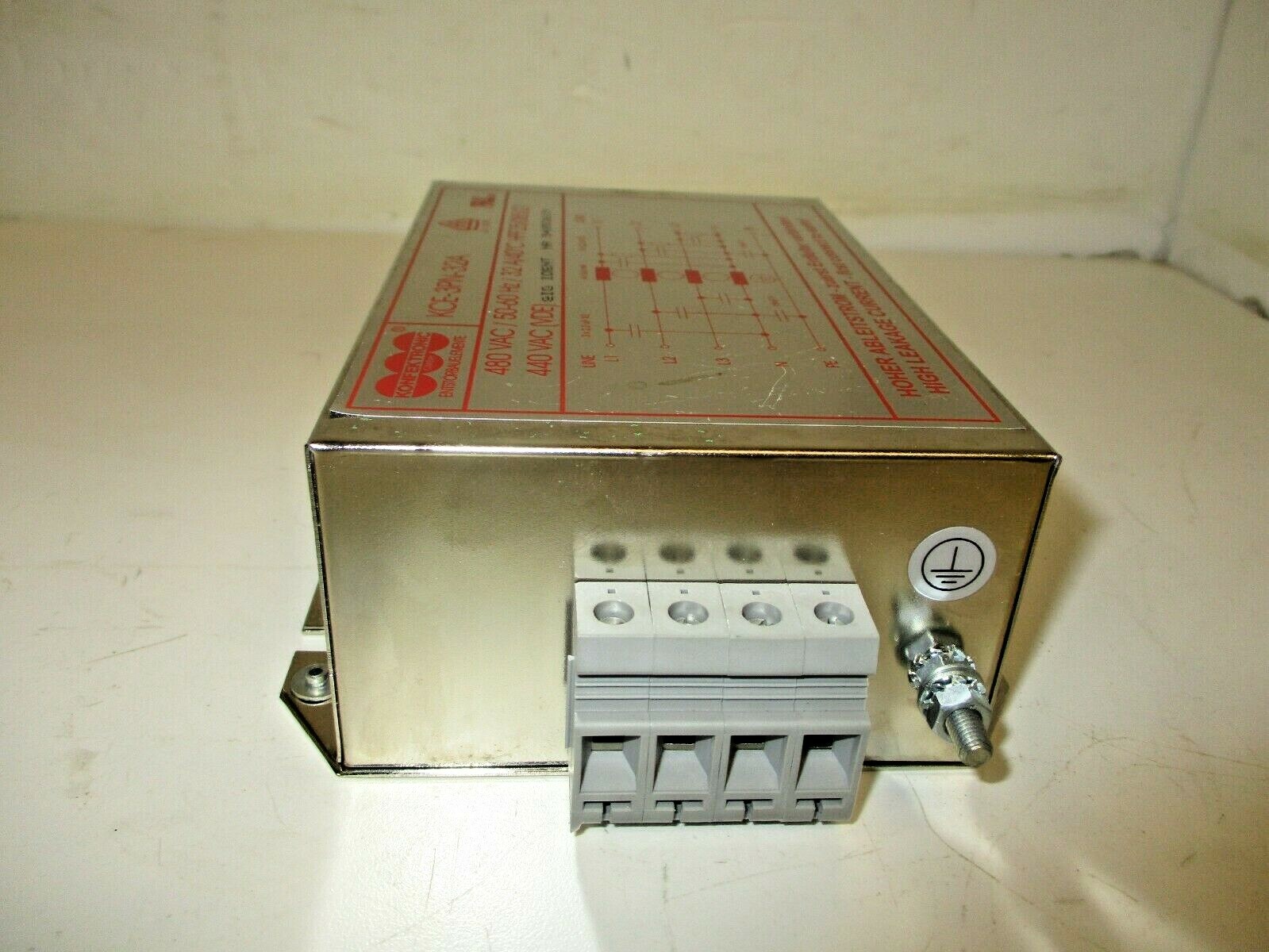 Konfektronic KCE-3PN-32A Passive Filter Unit 480 VAC/50-60 Hz 32A