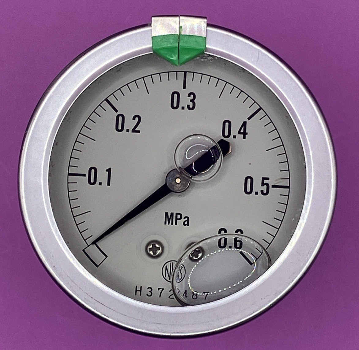 NAGANOKEIKI GV55-8 23×0.25M-TM 0-0.25MPa PRESSURE SENSOR SWITCH GAUGE (e57-4 s1)