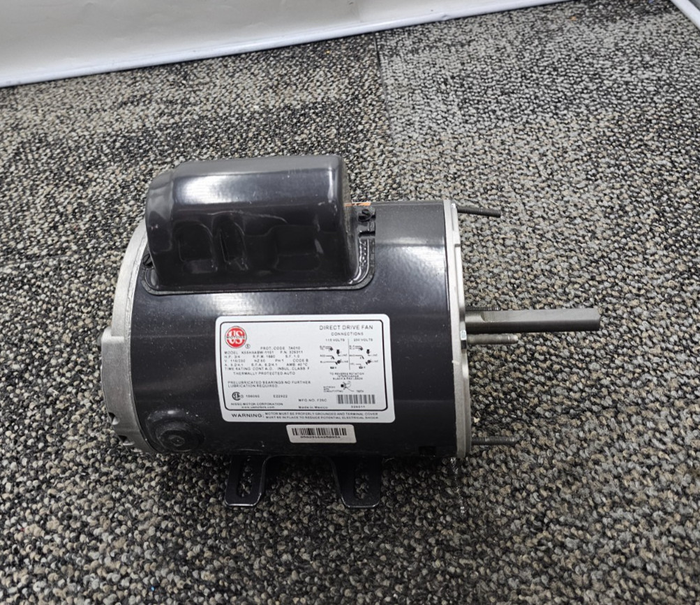 US Motors K55HXABW-1151 329311 Direct Drive 3/4 HP 1680 RPM 115/230v 60hz 1ph