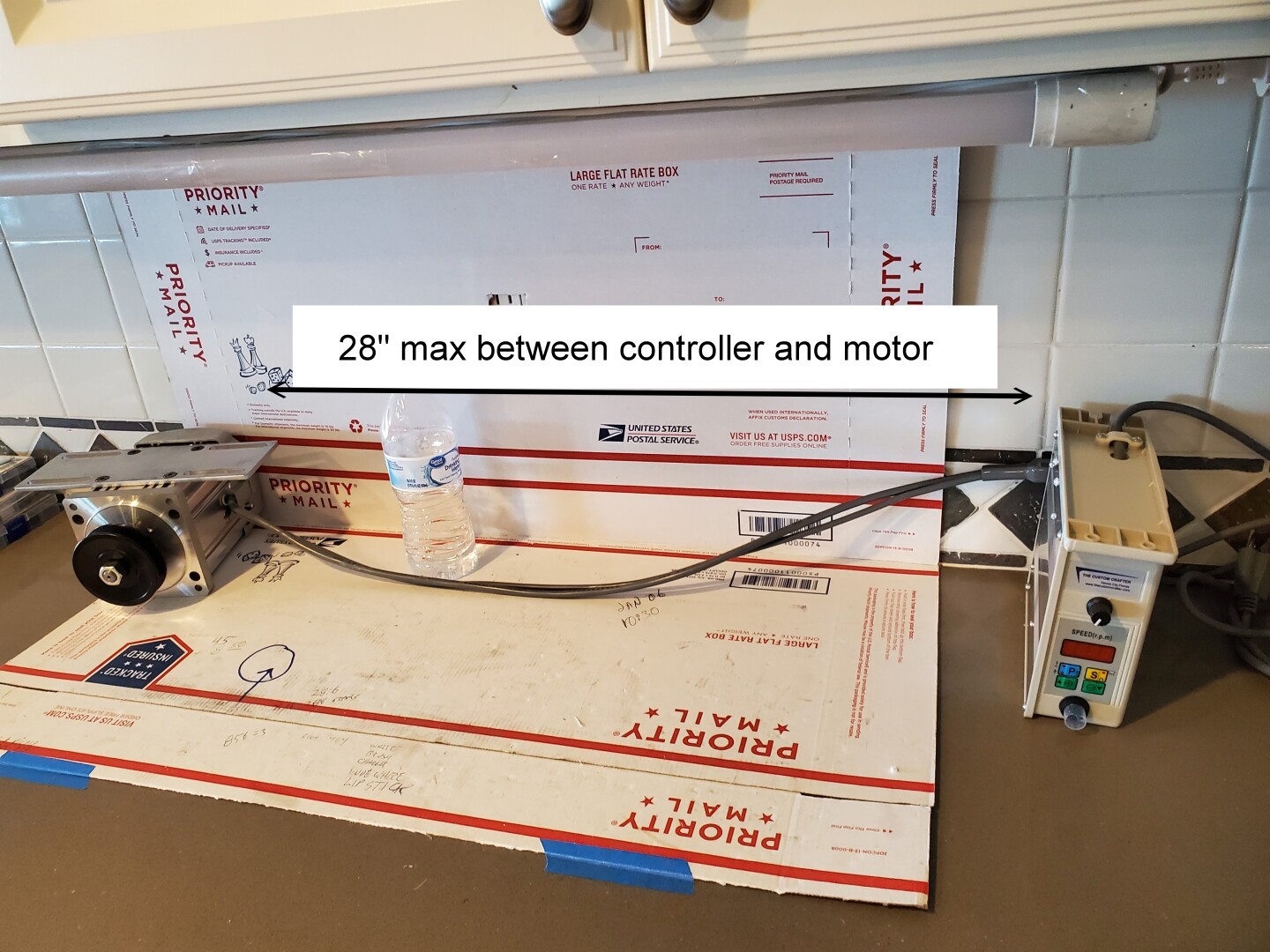 1500W Servo Motor Side Mount 2 HP 1,500 Watt Variable Speed Reverse on the fly