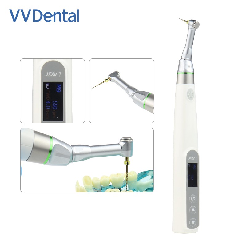 VVDental Wireless Endo Motor 16:1 Root Canal Treatment OLED Screen 360° Rotation