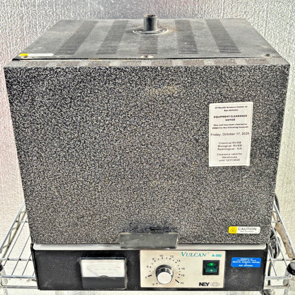 NEY Vulcan A-550 Control, Benchtop Ceramic Casting Lab Furnace, 2000 °F Oven, #3