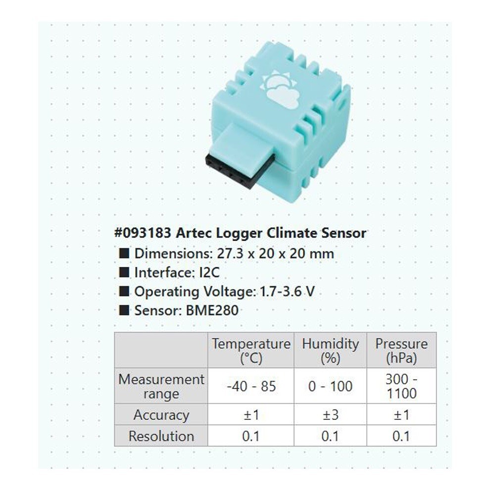 Artec Data Logger Climate Sensor Scientific Measurement Educational Tool Kit
