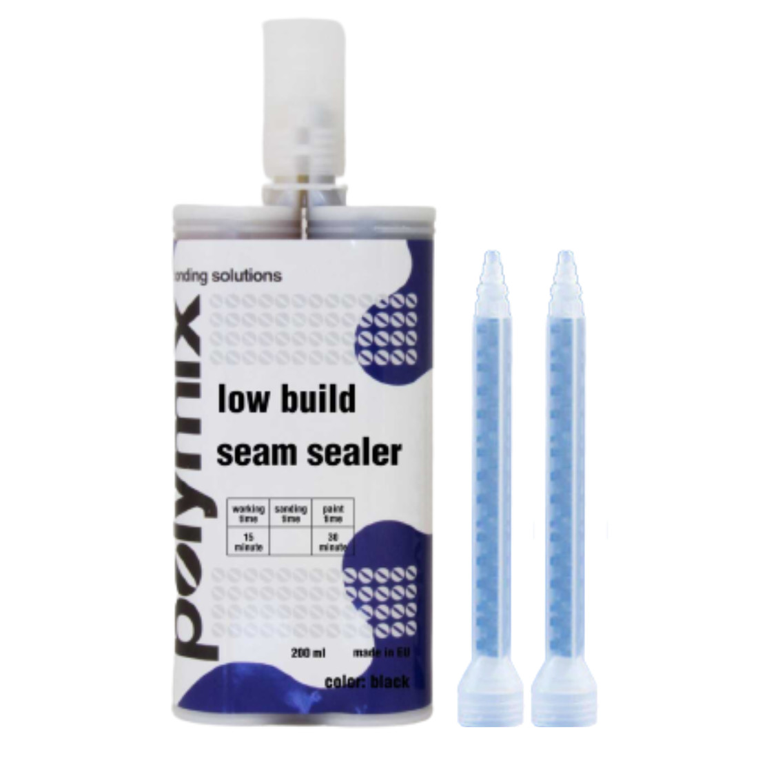 Polymix Low/ Medium Build Automotive Seam Sealer Cartridge 200ml Beige