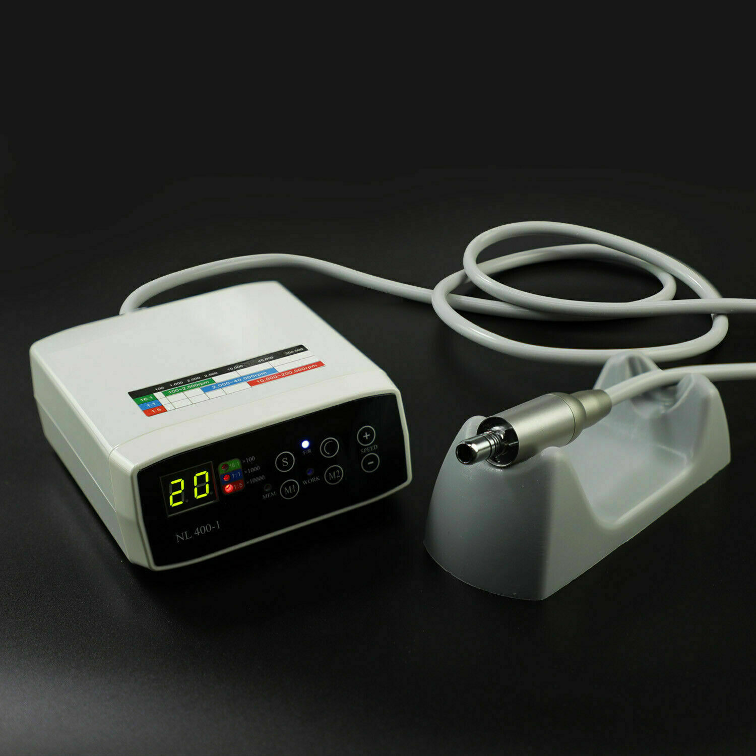 CICADA Dental Brushless LED Electric Micro Motor + 1:1 Contra Angle Handpiece