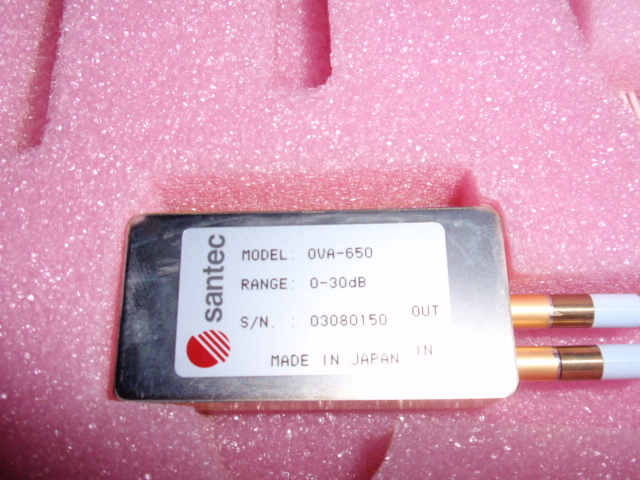 SANTEC OVA-650 OPTICAL VARIABLE ATTENUATOR Range 0-30dB NIB Cheap