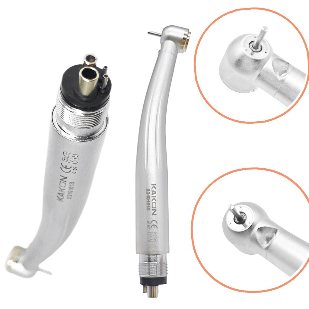 LED High-speed large-head dental handpiece 4 Holes Clean Head System
