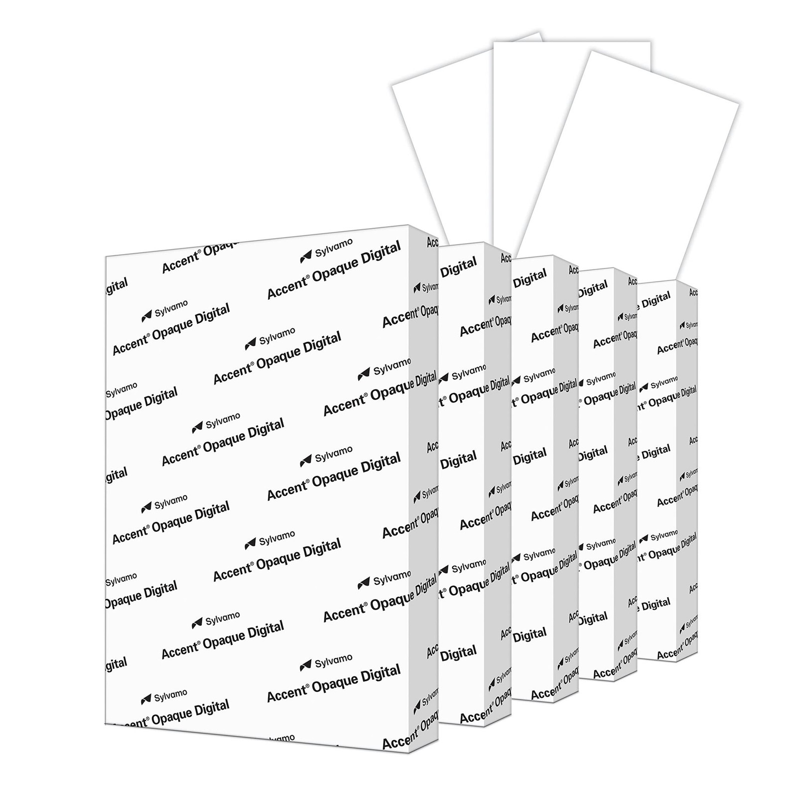 Accent Opaque White Printer Paper, 12” x 18” 20lb Bond/50lb, 2,500 Sheets