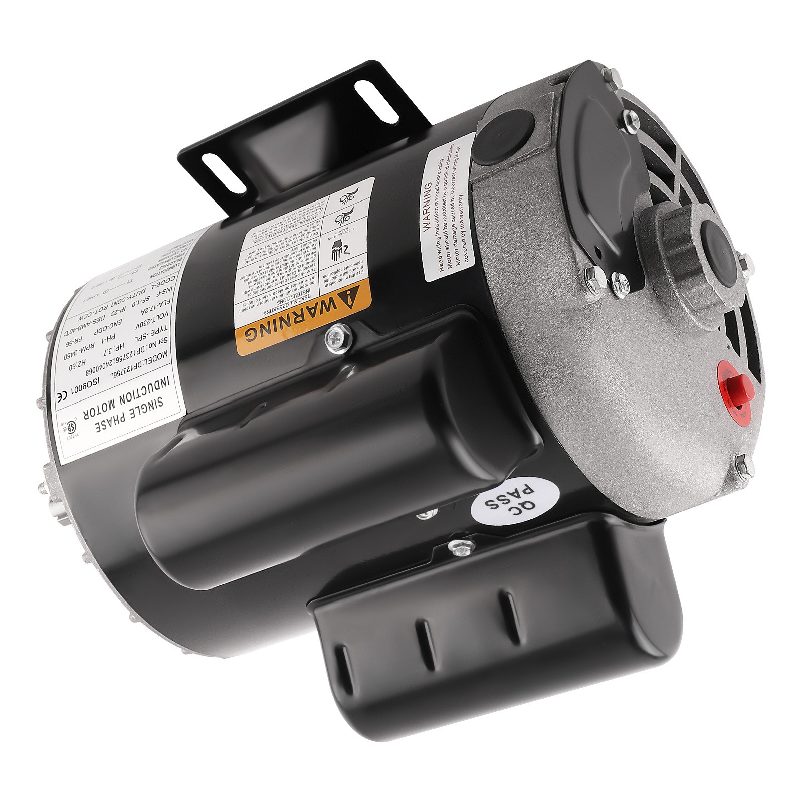 3.7 HP Air Compressor Electric Motor Single Phase For General Equipment 3450 RPM