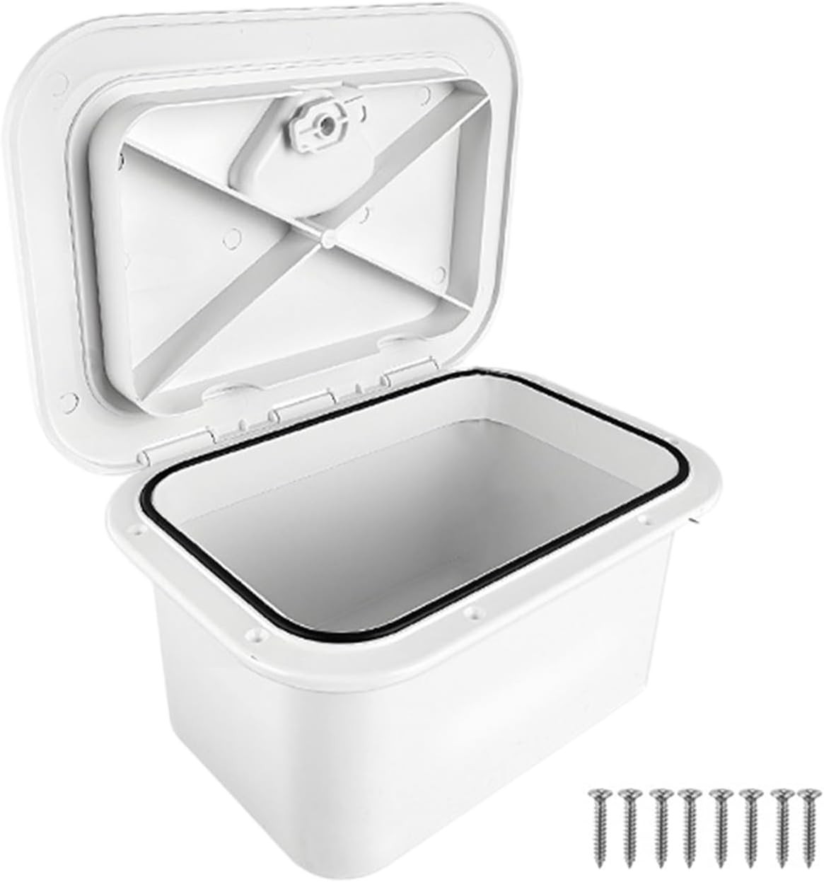 Marine ABS Storage Box with Deck Cover Hatch Lid Fishing Tackle Boxes For Boats