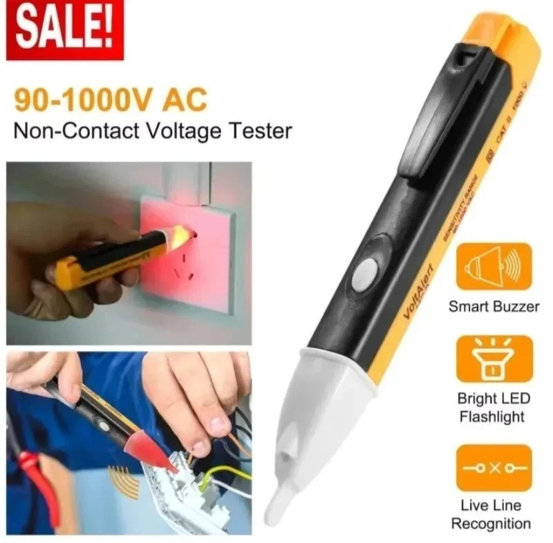 Digital Non-Contact Voltage Tester 90-1000V AC Test Pen Volt Detector