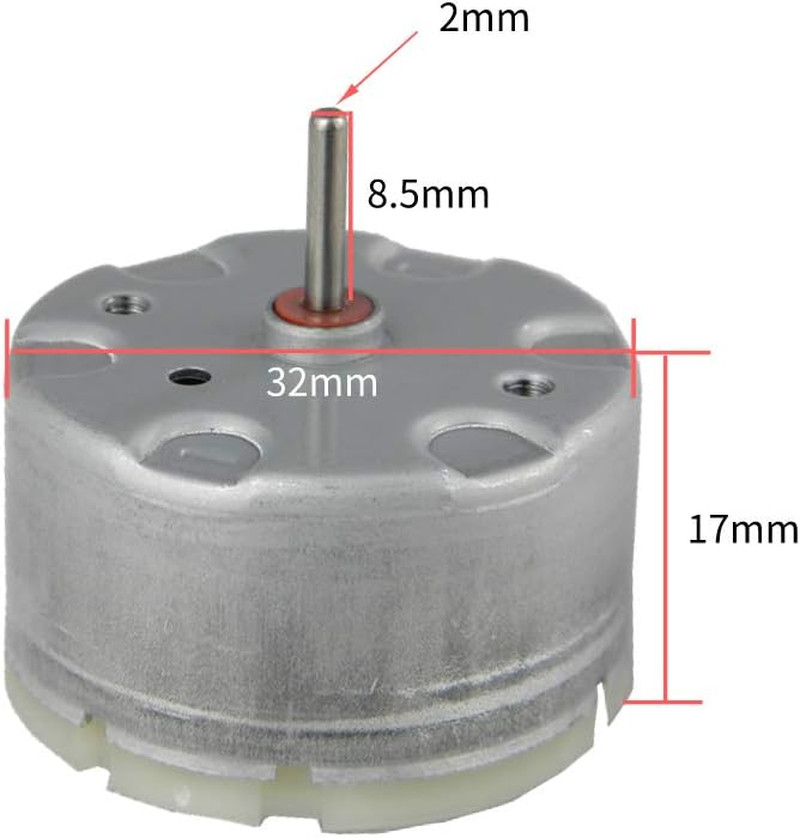 2PCS of 500 DC Motor 3V 3000rpm 6V 6000RPM 12v 12000RPM High Speed High Torqu…