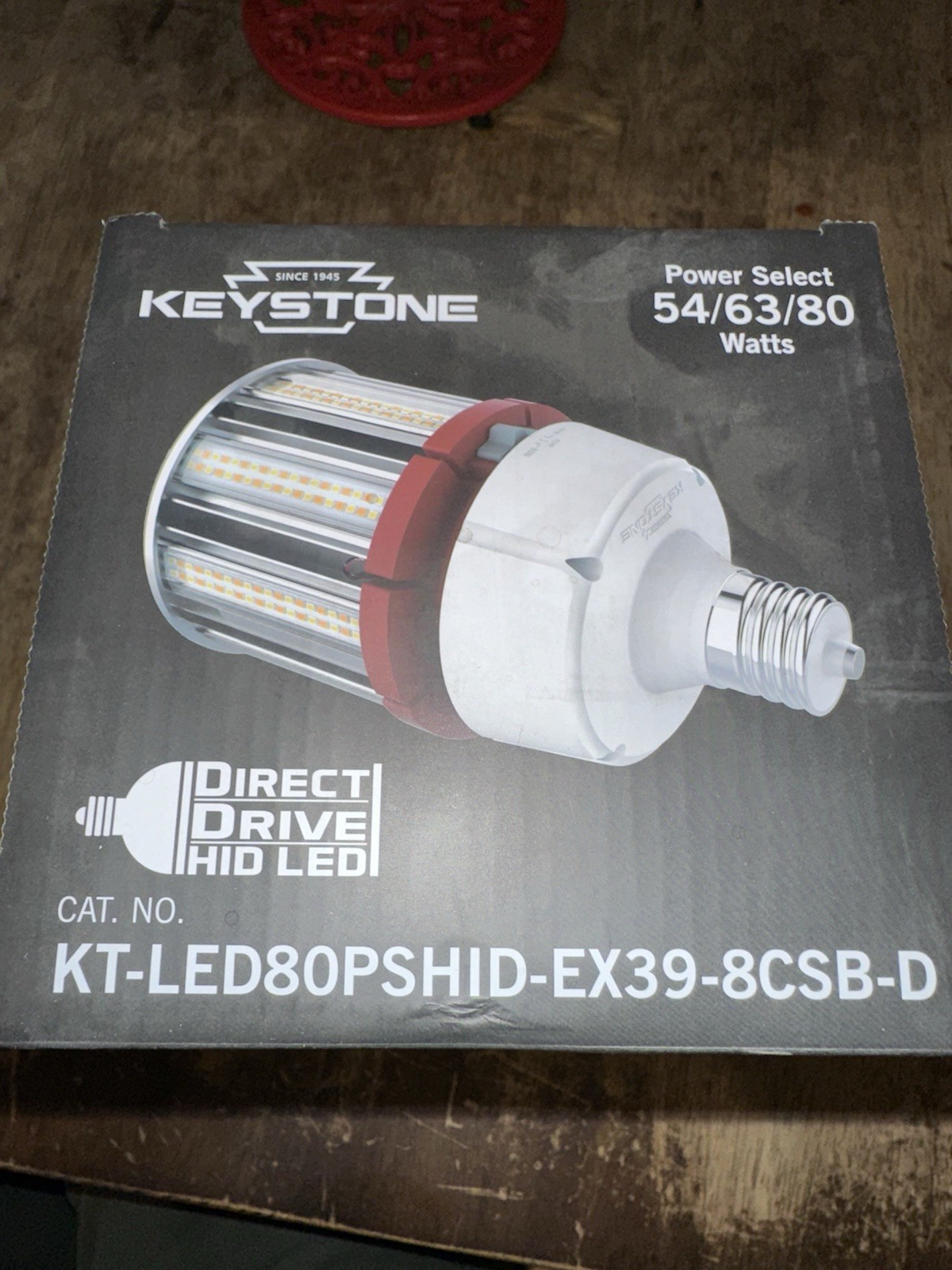 Keystone KT-LED54PSHID-EX39-8CSB-D LED HID Lamp 36/45/54w, Multiple Colors