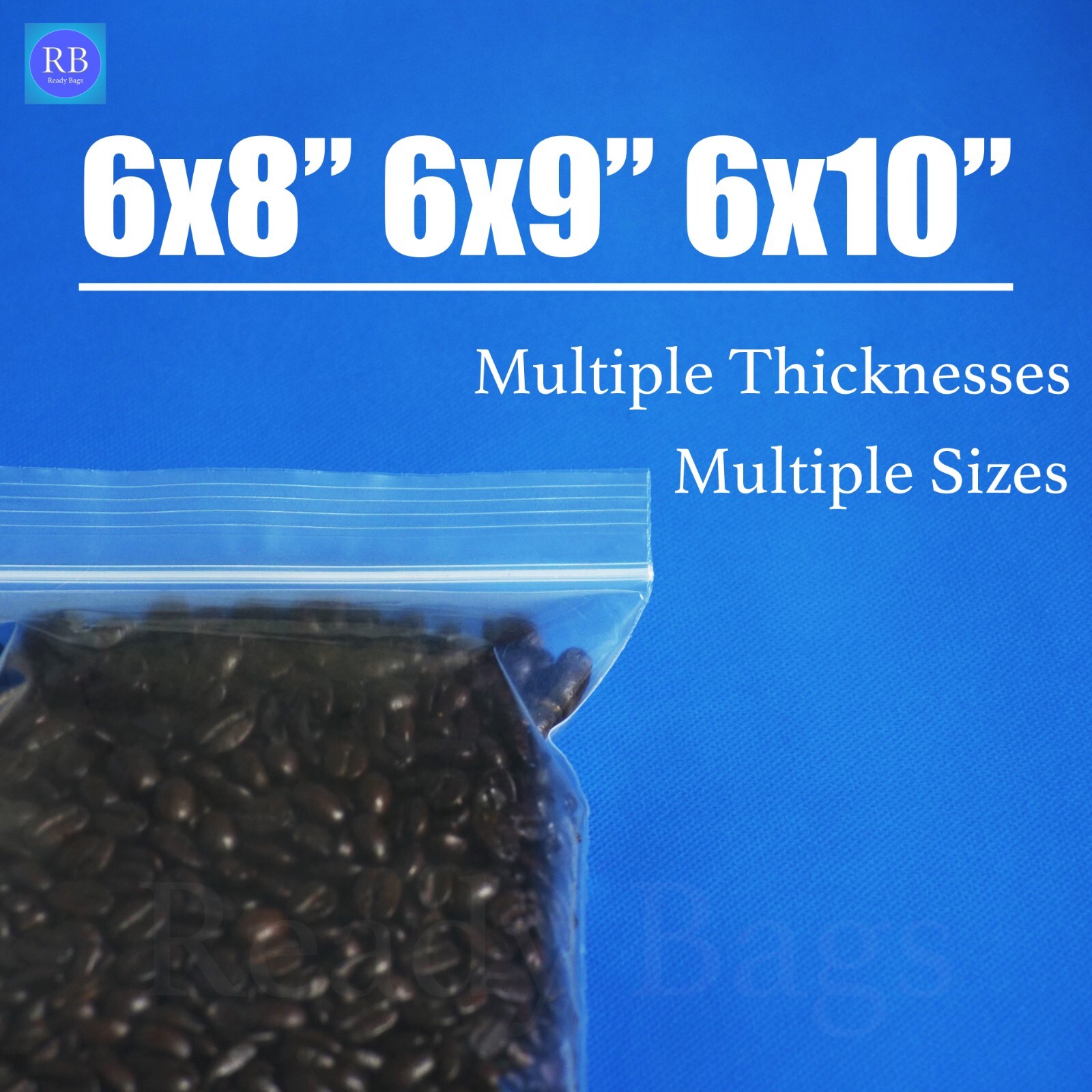 Clear Plastic 6×8 6×9 6×10 Zip Lock Bags 2Mil 4Mil Reclosable Zipper Seal Baggie
