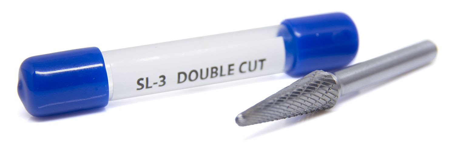 SL-3 Taper Shape Radius End – Premium Double Cut Tungsten Carbide Burr
