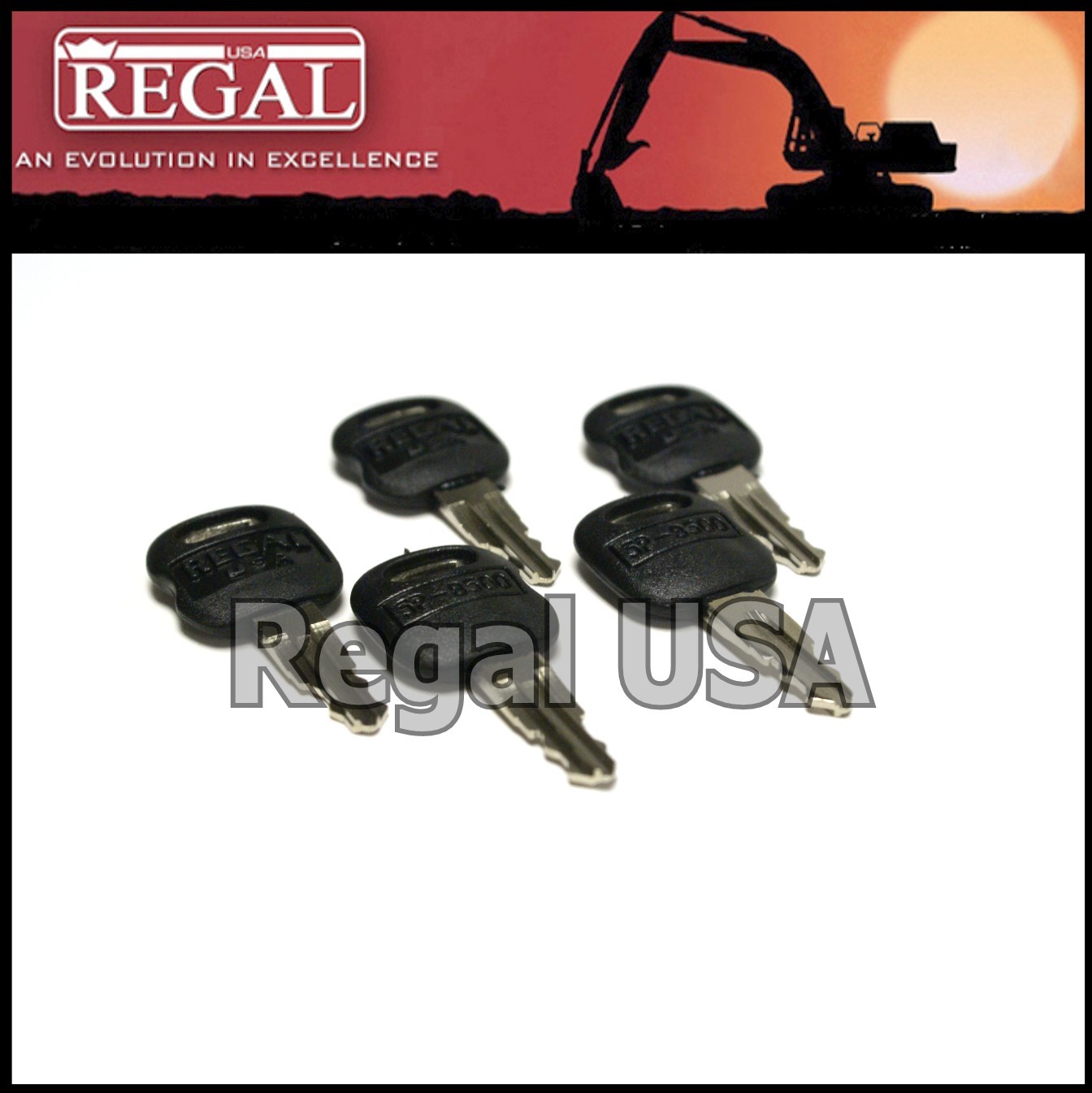5P8500 (5 pieces) Ignition Key old style for Caterpillar (0964753, 0966198)
