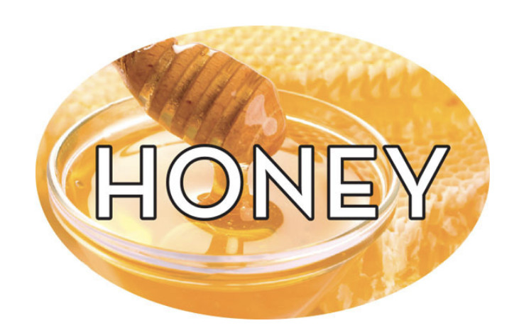Honey Labels 500 per Roll Food Store Stickers 1.25″ x 2
