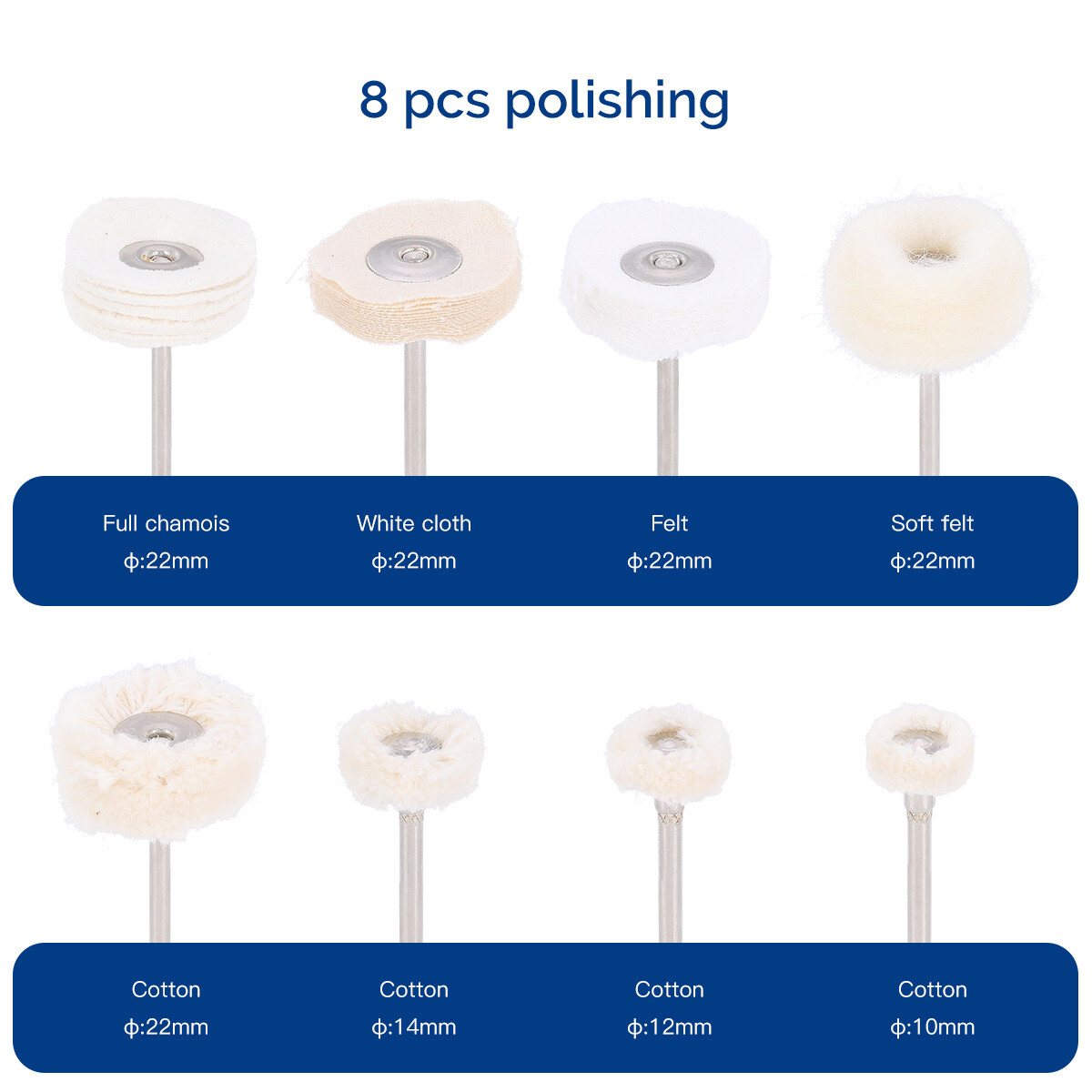 Dental Polishing Kit Diamond Rubber Polisher Composite Resin Base For Handpiece