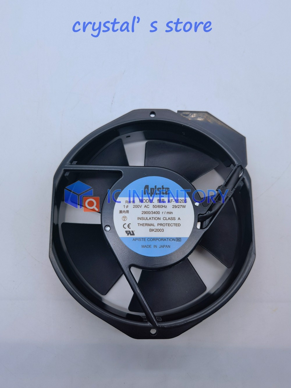 Aplste AF-1520S AC 200V 29/27W 2900/3400 r/min 172*150*38mm cooling fan