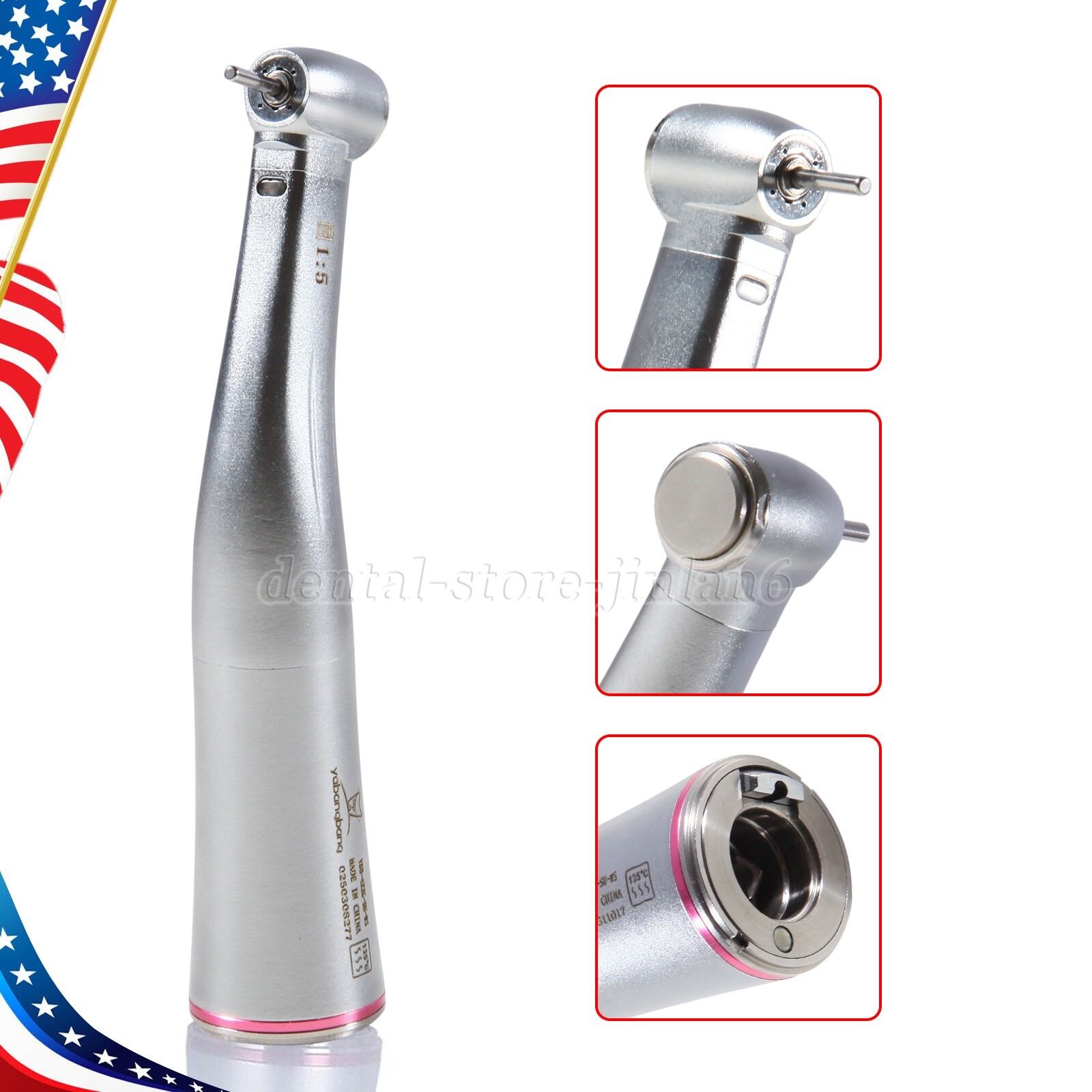 Dental Brushless LED Electric Micro Motor/1:5/1:1 Increasing Handpiece