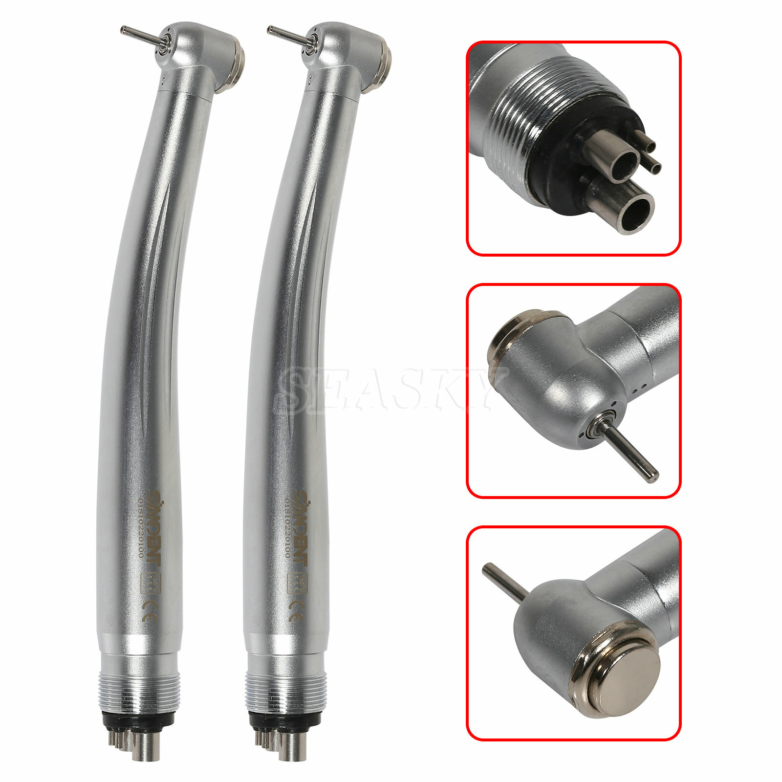 USA New 2 Dental High Speed Turbine Push Button Type Handpiece 4 hole NSK Style
