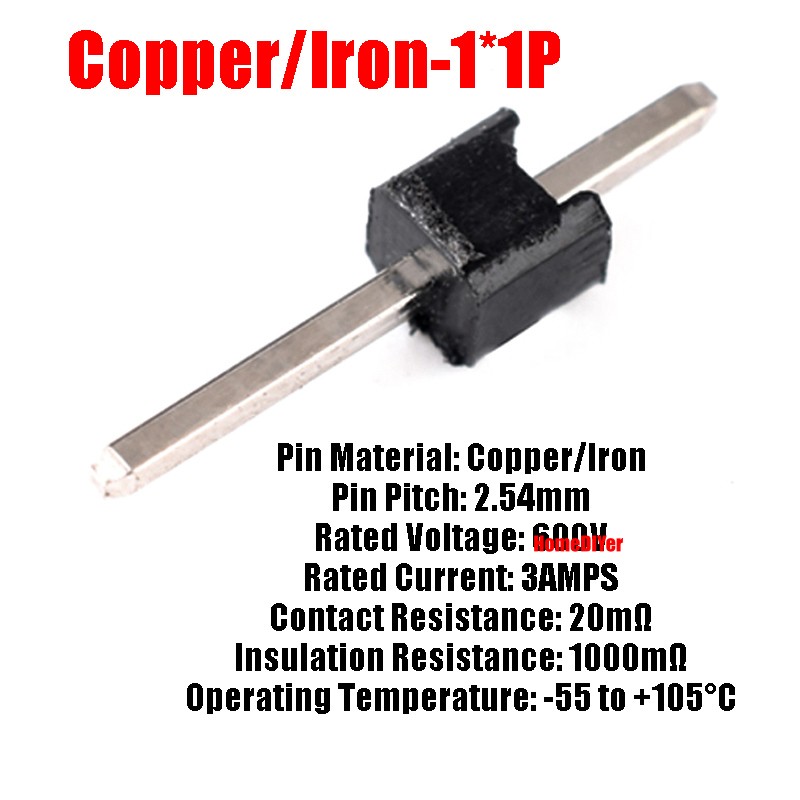 2.54mm Single/Double Row Header PCB Connector Strip 1/2/3/4/5/6/7/8/10/12-30 Pin