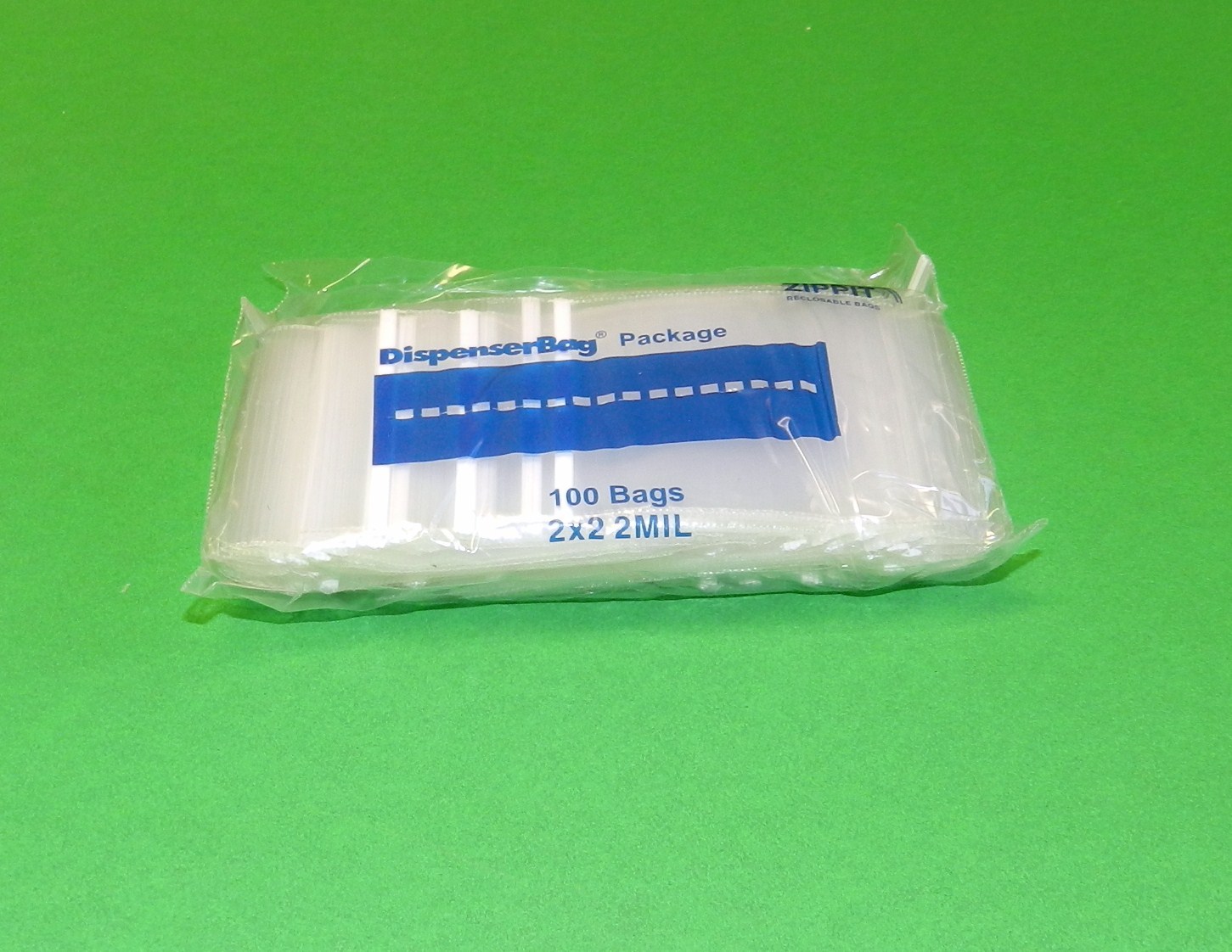 100 2″ x 2″ Zip Seal Lock Bags 2Mil Clear Squeezez Slide Reclosable 2×2 Baggies