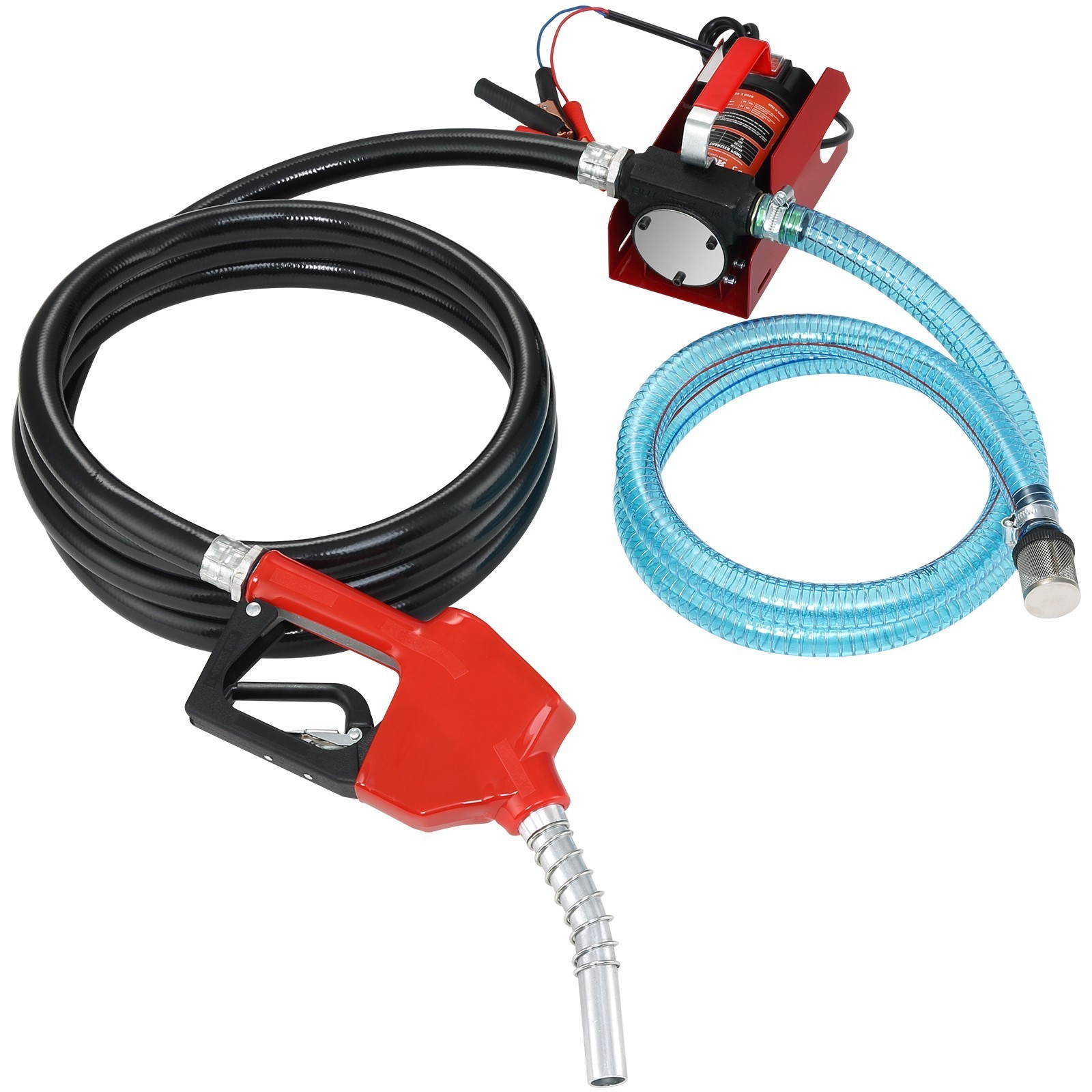 12V DC Electric Fuel Transfer Pump for Diesel Kerosene 10 GPM with Nozzle~NIB~H