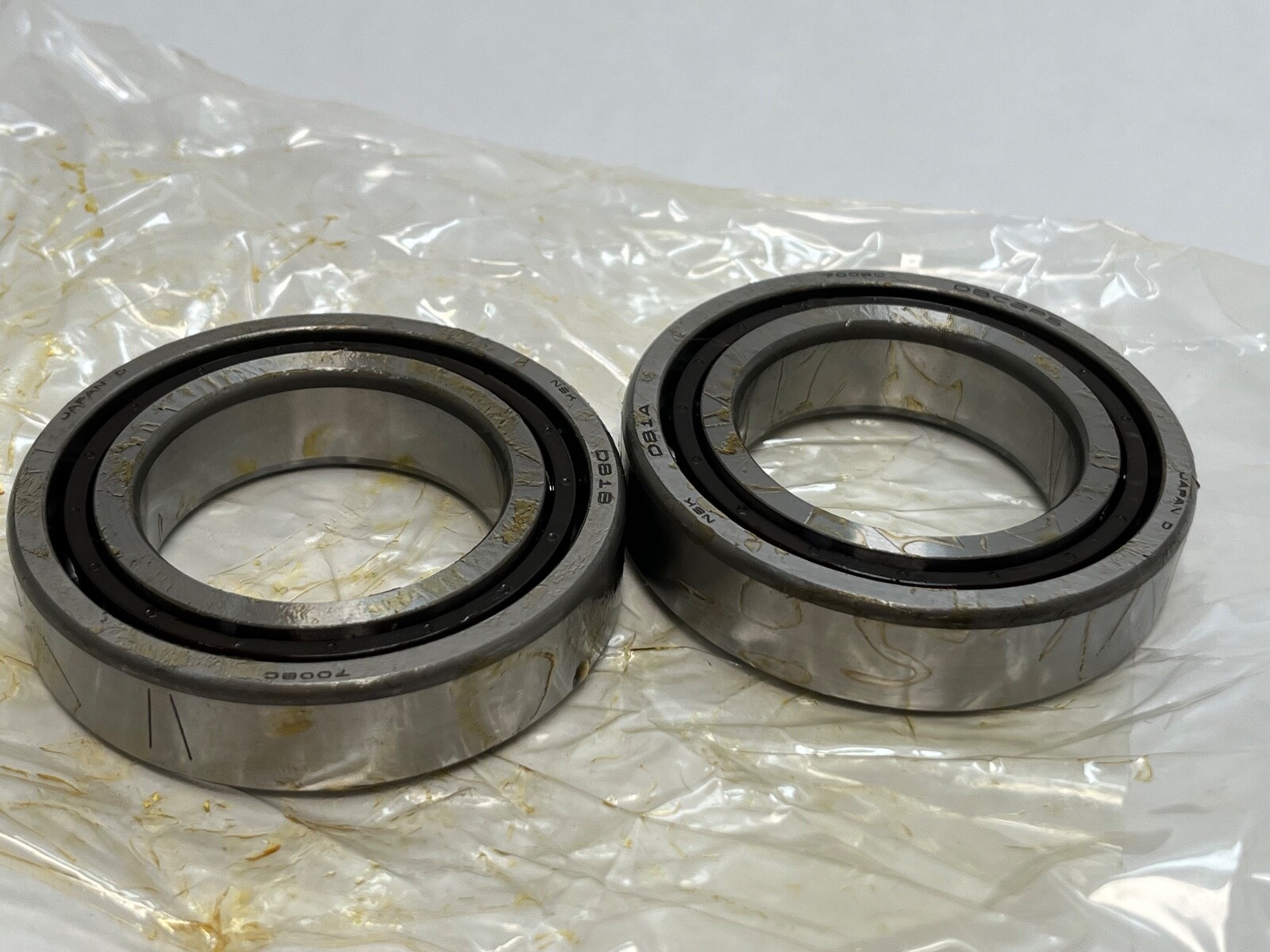 NSK 7008CTYDBC2P5 Bearing 40x68x15 mm 7008C 7008-C-TY-DB-C2-P5 Japan 2 Pcs