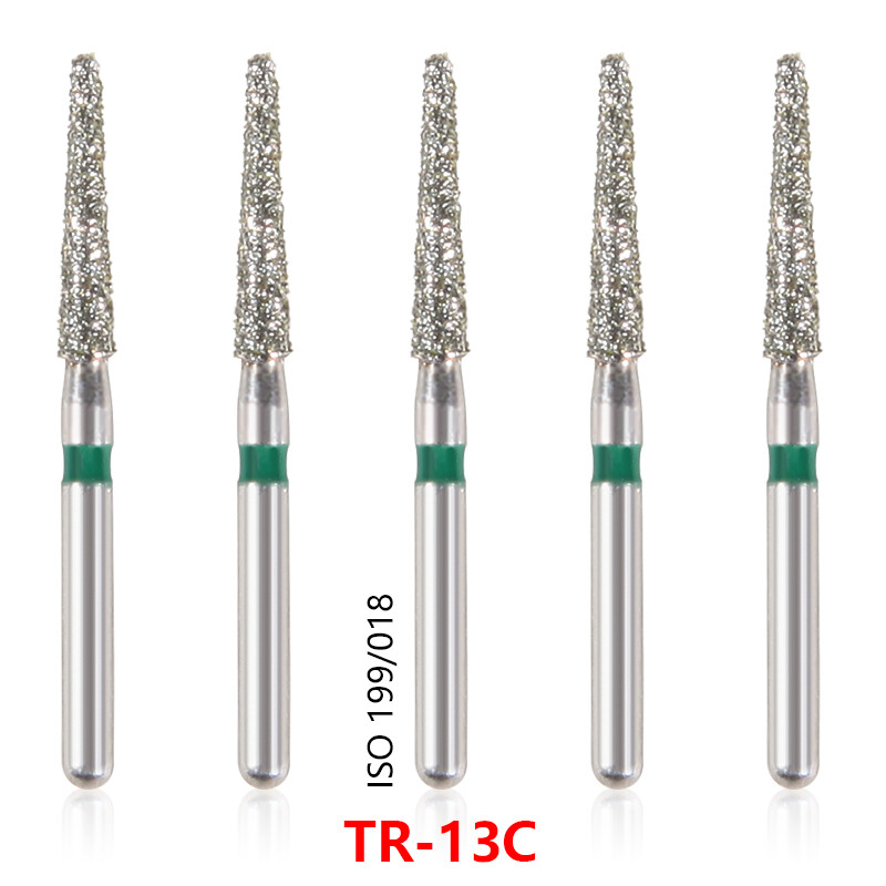 100pcs Dental Diamond Burs for High Speed Handpiece Medium Friction Grip 1.6MM