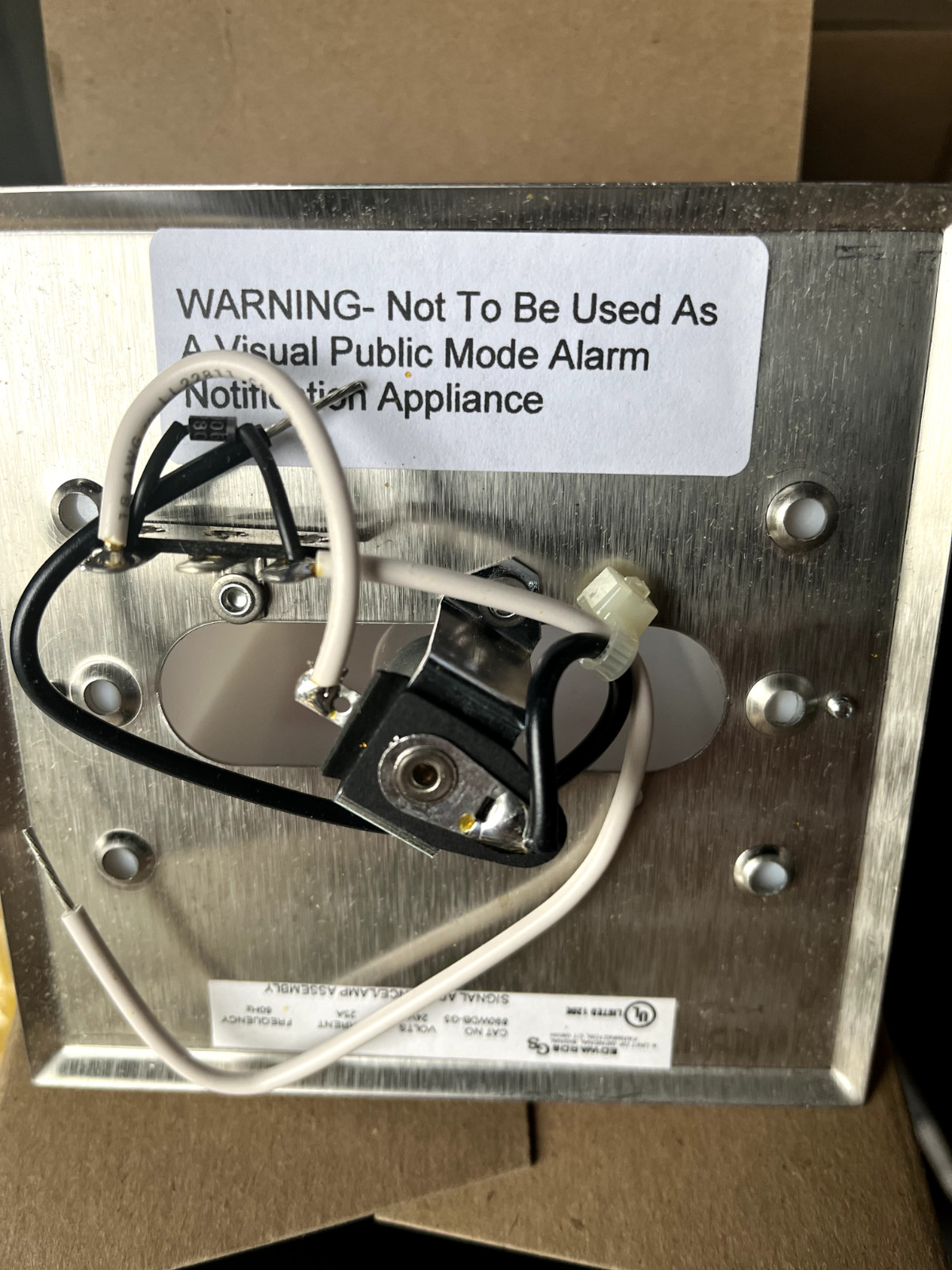 edwards fire lamp 890wdb-g5 WHITE NOS!!!!