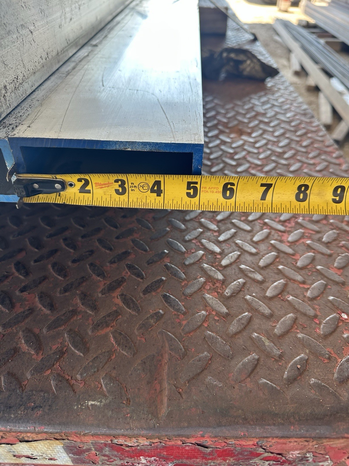 6061 T6 Aluminum Rectangle Tube 2″ x 5” x 12″ x 1/4″– 2″ x 5″ x .250″ Wall