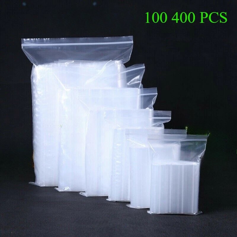 100-400 pcs 2″×3″ Strong Clear Reclosable Zip Plastic Lock Bags Poly Zipper UL